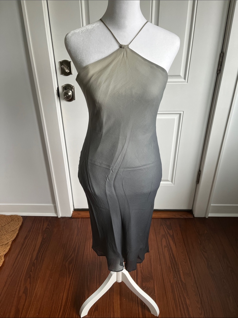 Max Studio Light Ombré Gray Dress